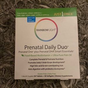 4 boxes of Rainbow Light, Prenatal Daily Duo. NEW never opened.